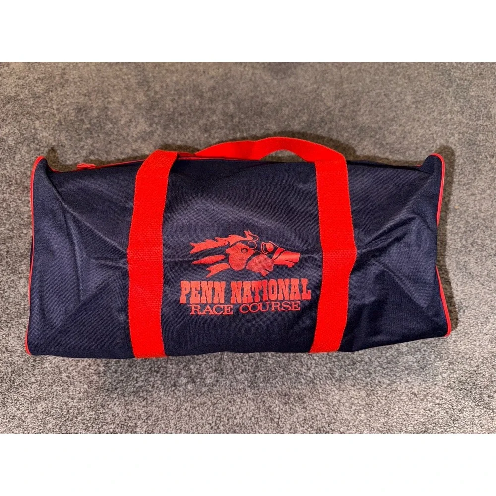 VTG Diet Pepsi - Penn National Race Course Navy Blue & Red Duffle‎ Bag